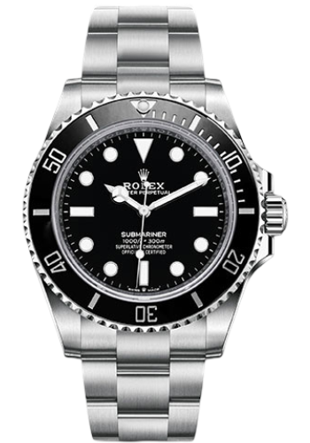 Rolex Steel Submariner Watch - Black Dial