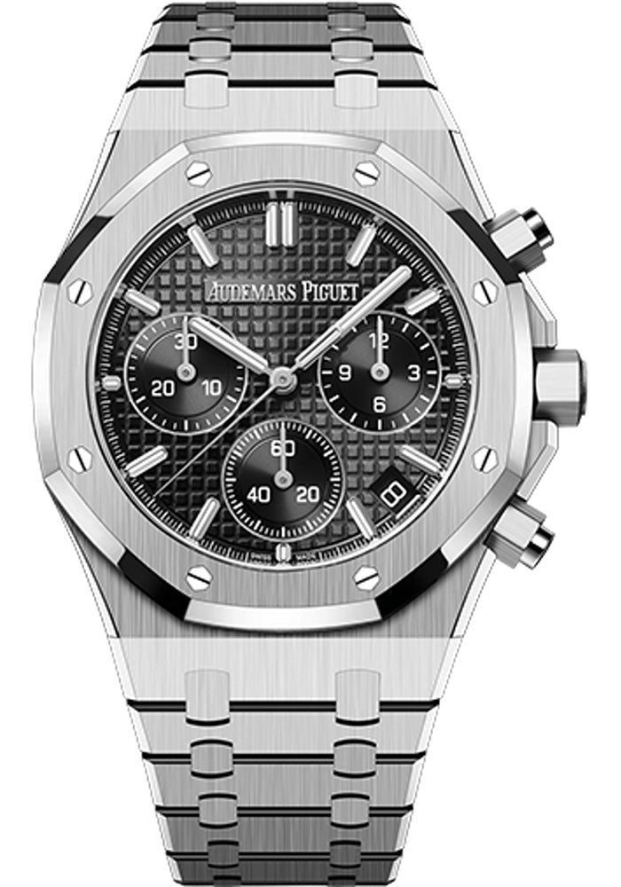 AUDEMARS PIGUET 26320ST ROYAL OAK CHRONOGRAPH WITH BLACK DIAL