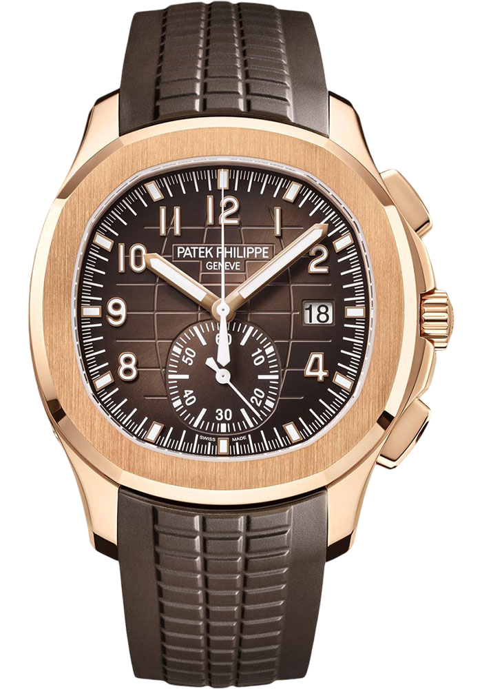 Patek Philippe Aquanaut Chronograph - 42.2 mm Rose Gold Case - Brown Black-Gradient Rim Dial