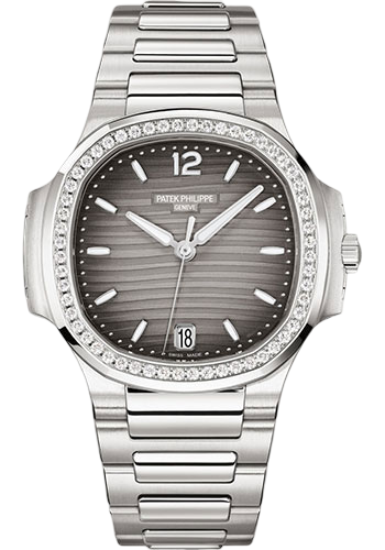Patek Philippe Nautilus Ladies Automatic - 35.2 mm - Steel - Gray Opaline Dial