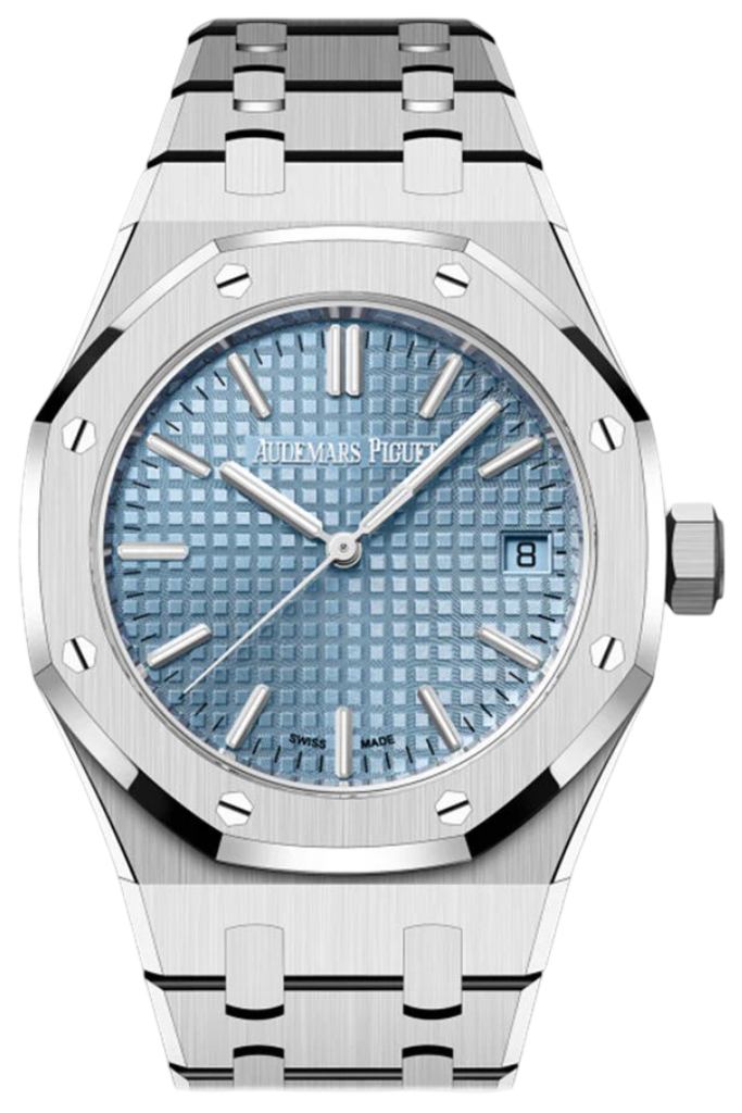 Audemars Piguet Royal Oak Light Blue Dial Stainless Steel Watch 15550ST.OO.1356ST.08