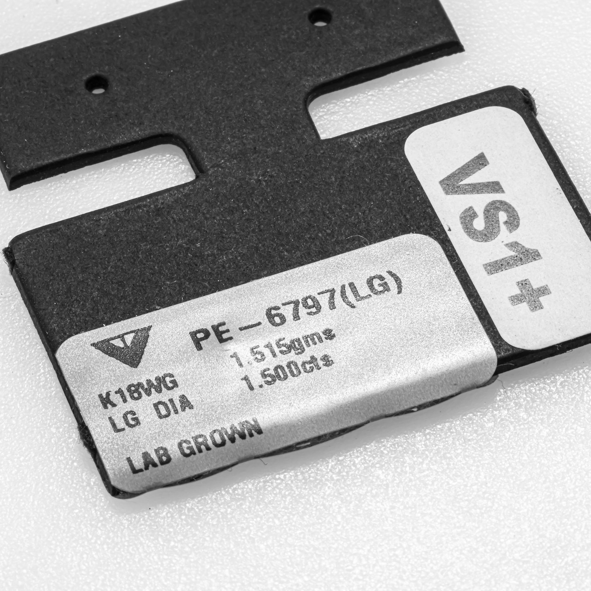 1.50 Carat Round Lab Grown Diamond Cluster Stud Earrings – 18K White Gold