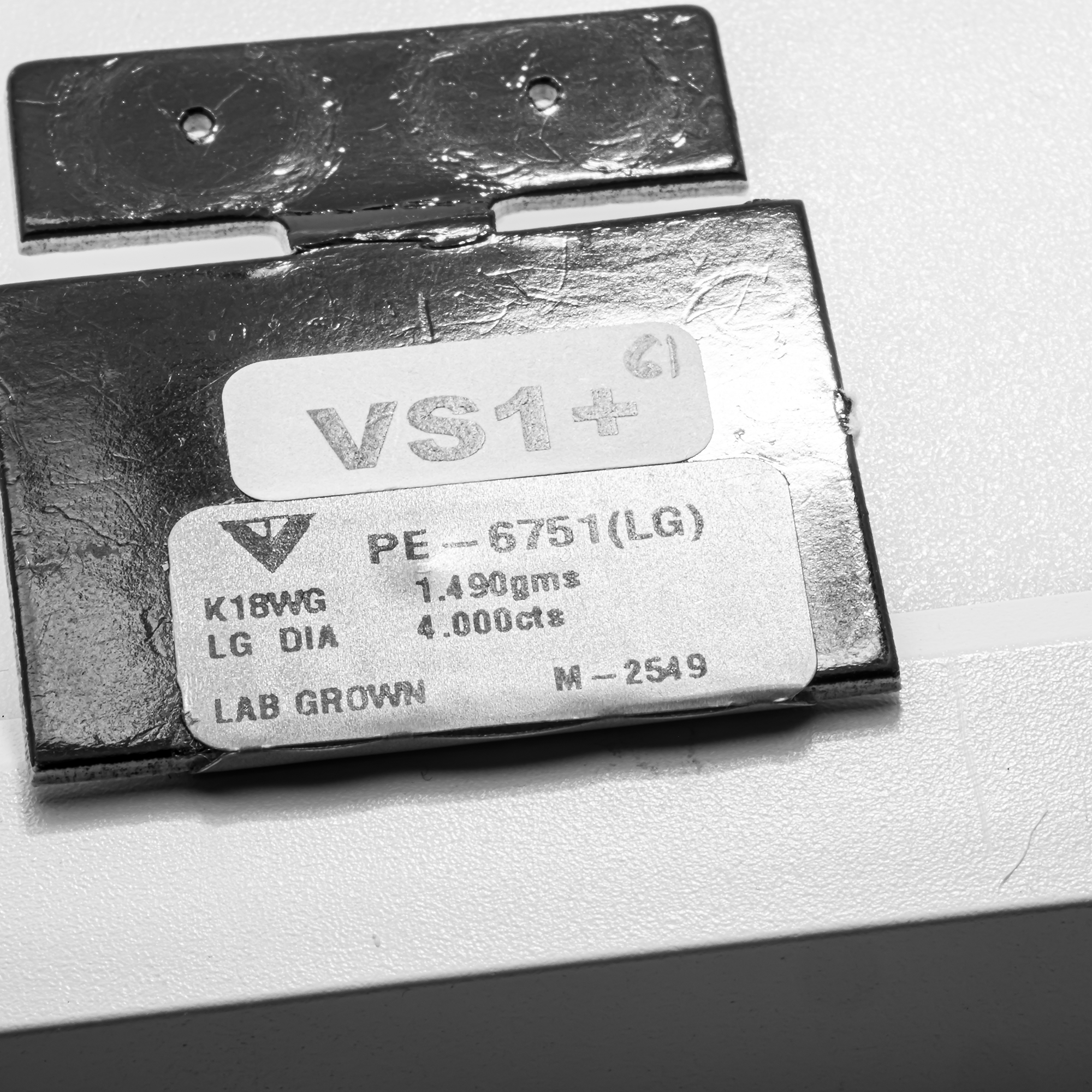 Oval and Pear Lab Grown Diamond Toi et Moi Stud Earrings – 4.00 Carats Total, 18K White Gold