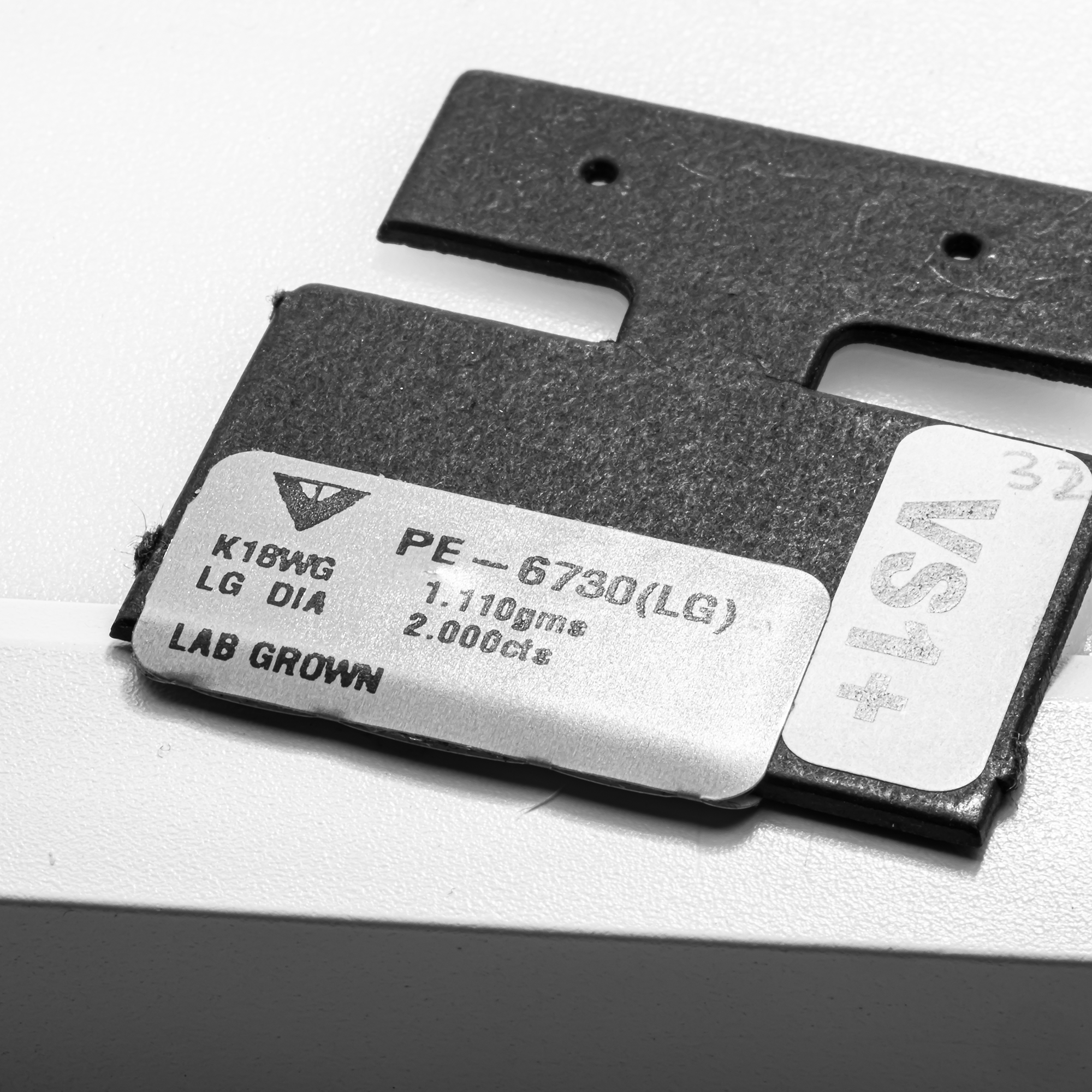 Multi Shape Lab Grown Diamond Cluster Stud Earrings – Heart, Princess & Oval – 2.00 Carats Total, 18K White Gold