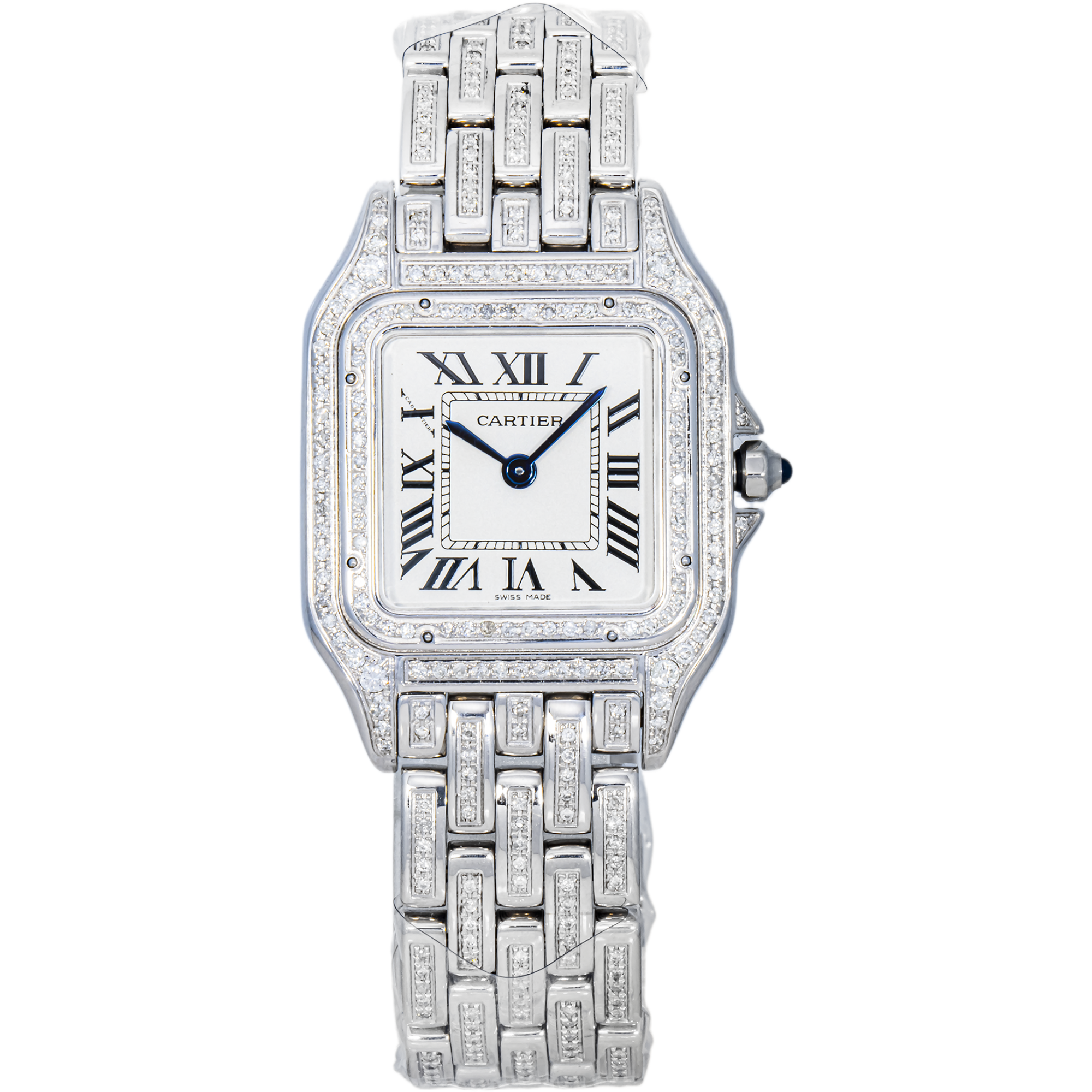 CARTIER PANTHERE 35MM FULL DIAMOND WATCH