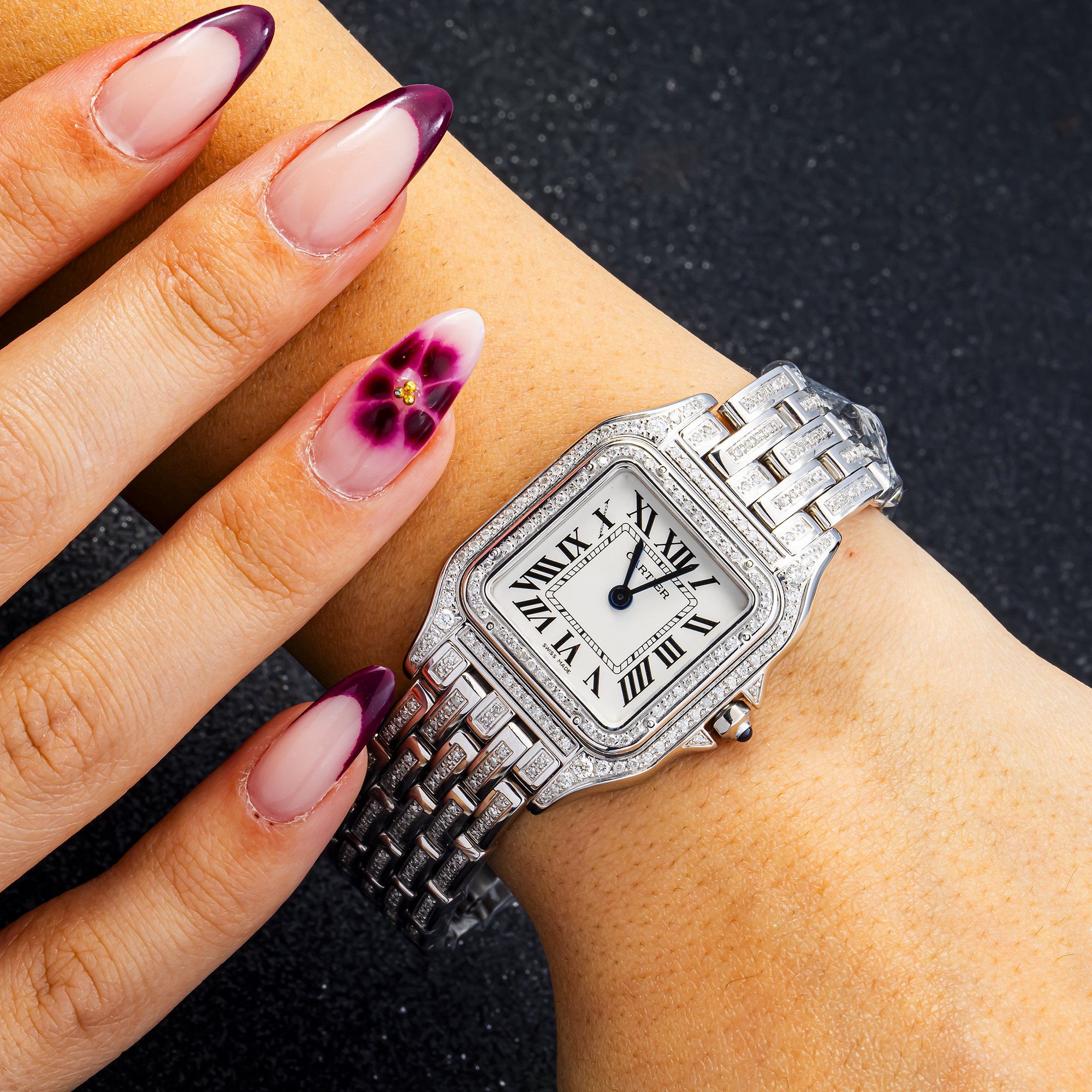 CARTIER PANTHERE 35MM FULL DIAMOND WATCH