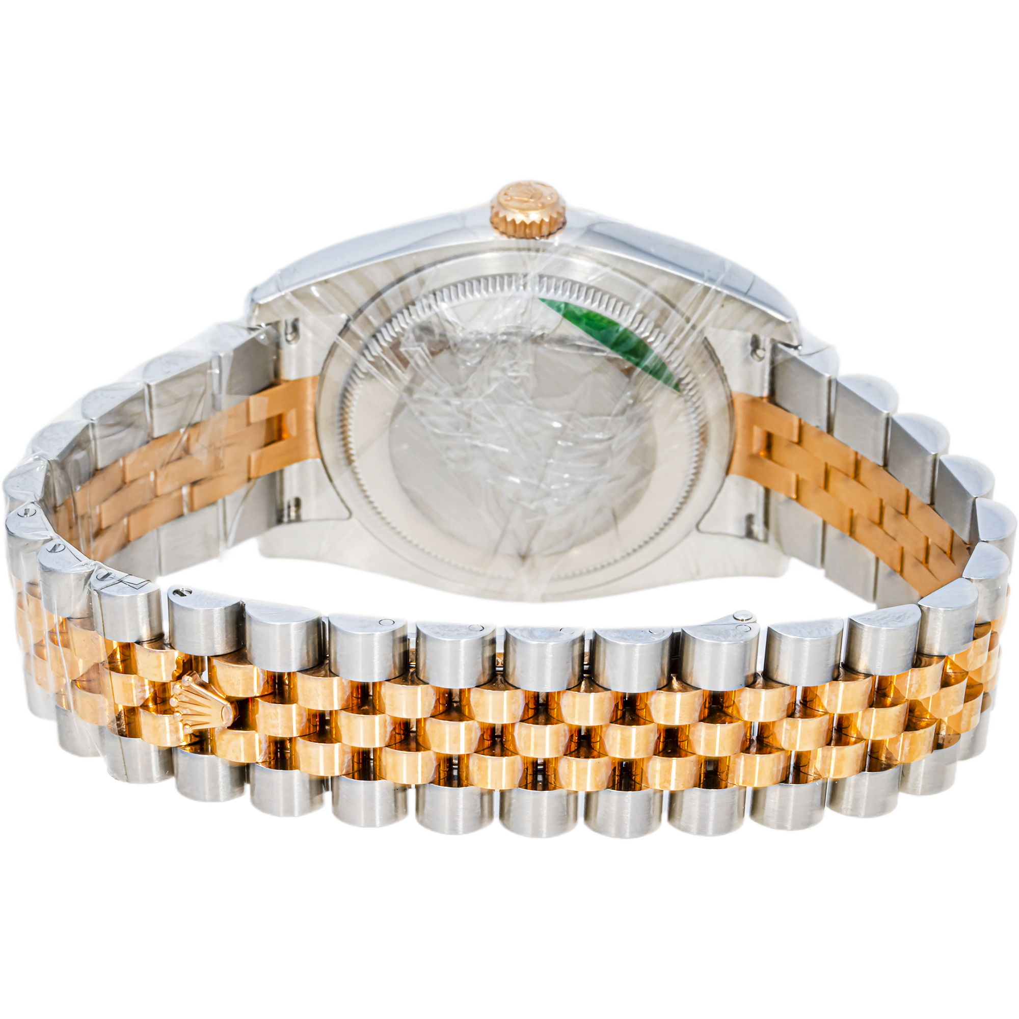 ROLEX DATEJUST 116231 TWO TONE ROSE BLACK INDEX DIAL