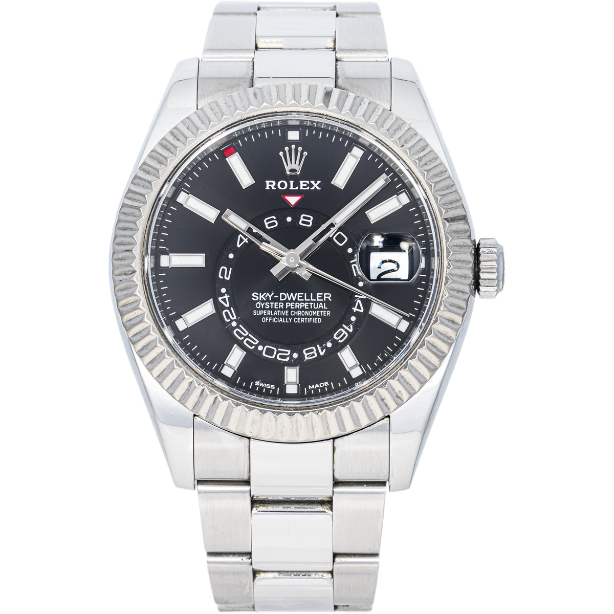 Rolex Sky-Dweller 326934 Stainless Steel Black Dial