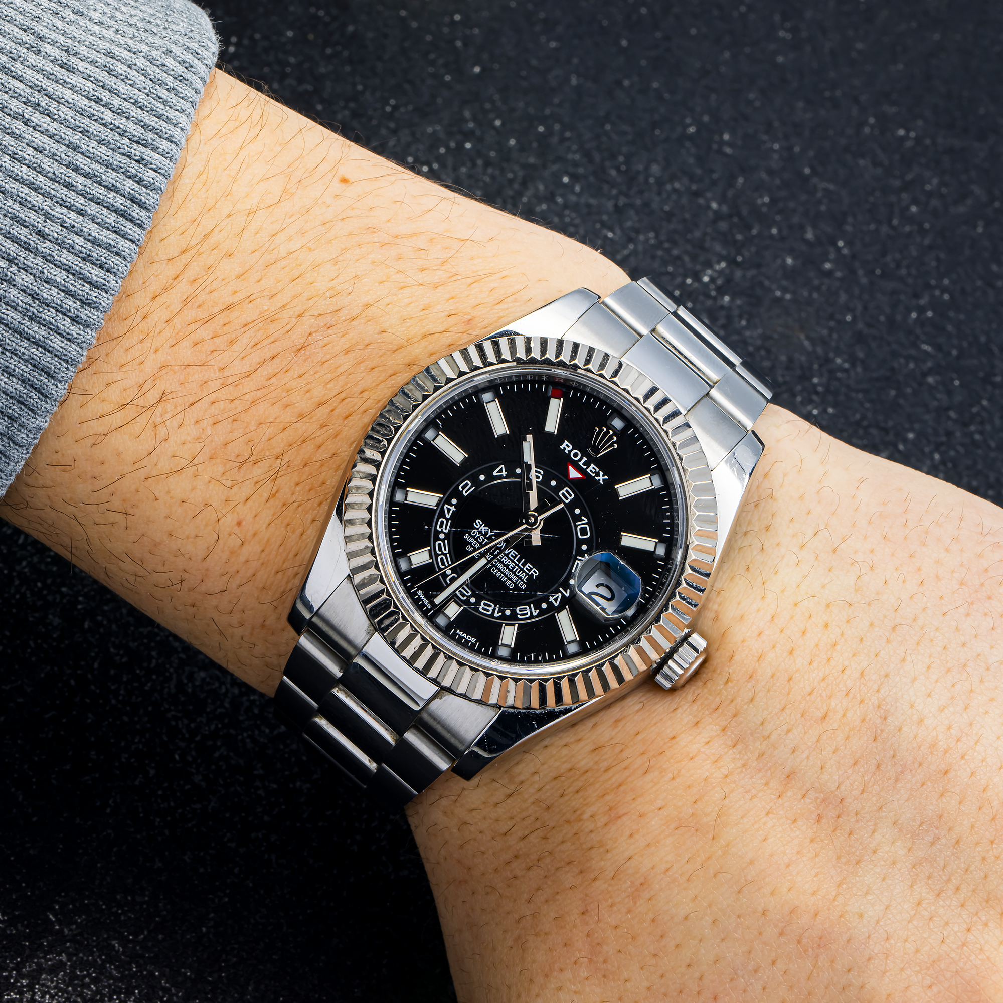 Rolex Sky-Dweller 326934 Stainless Steel Black Dial
