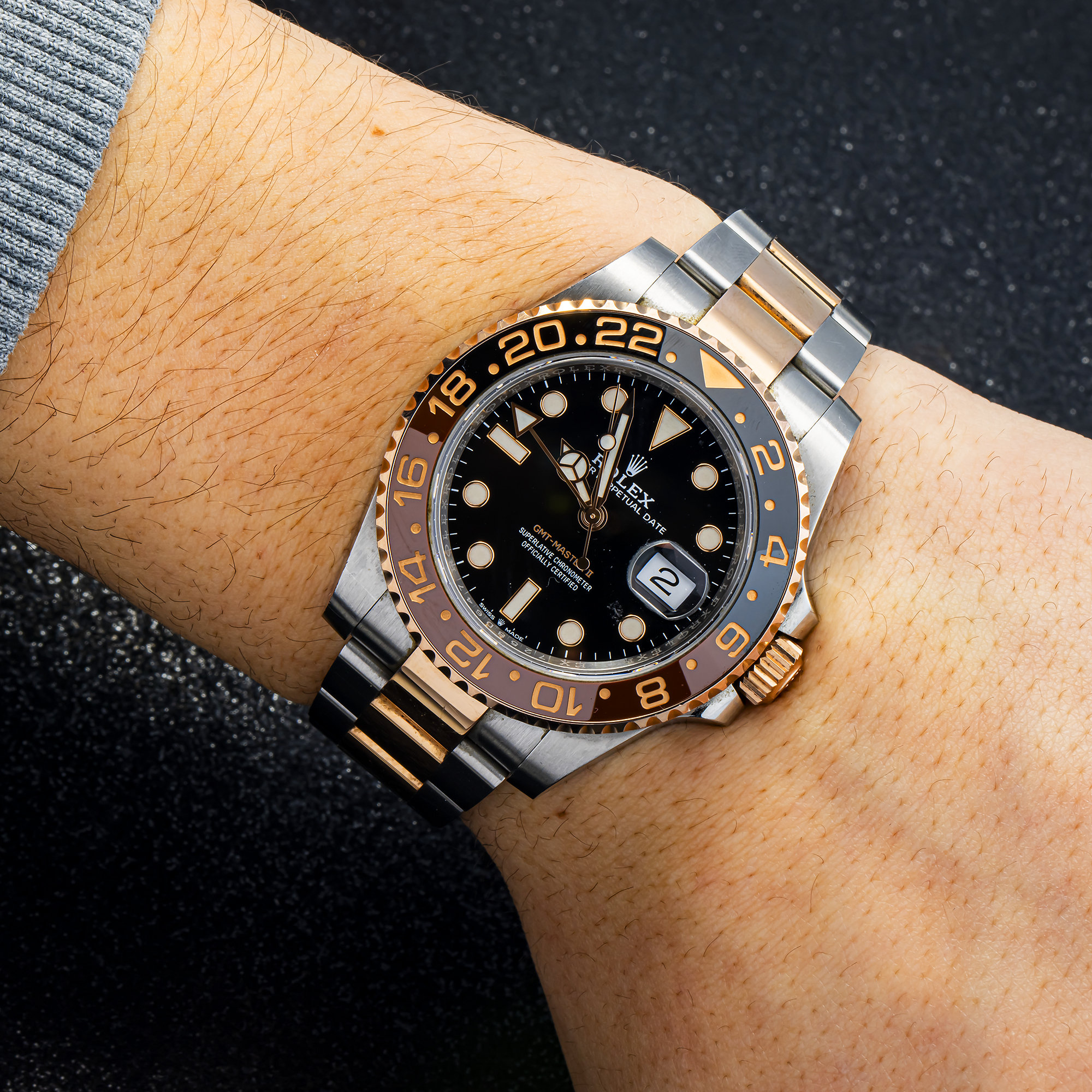 Rolex GMT-Master II Root Beer 126711 Two Tone