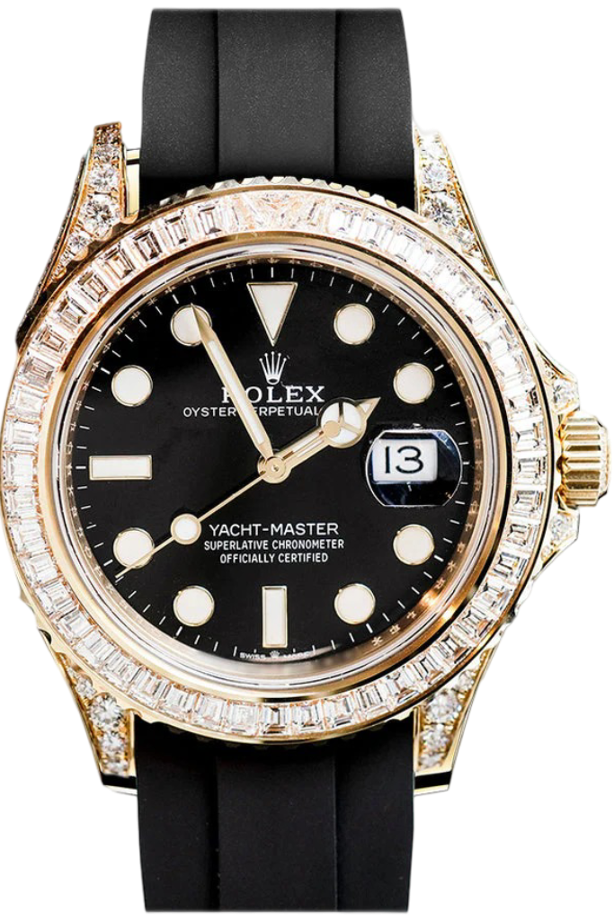 Rolex Yacht-Master 42 Baguette Diamond Bezel Men's Watch 226668TBR-0002