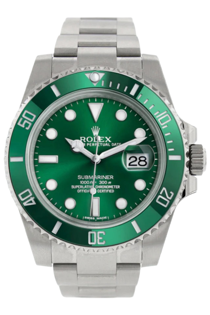 Rolex Submariner Hulk Date 40 Green Dial Mens Watch 116610LV 116610