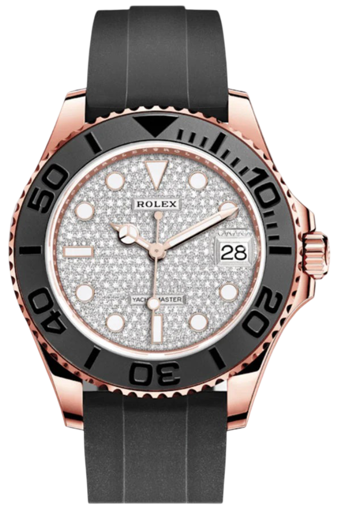 Rolex Yacht-Master 37 Diamond Set Dial Automatic 18kt Everose Gold Watch 268655