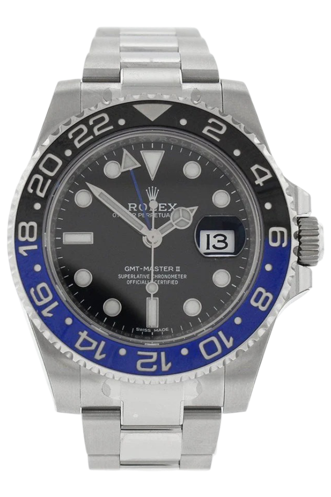 Rolex GMT-Master II Batman 40 Black Dial Steel Men's Watch 116710BLNR 116710