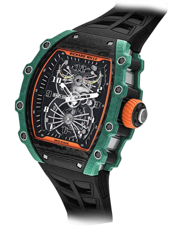 Richard Mille Manual Winding Tourbillon Aerodyne Quarts TPT/Carbon TPT/Titanium RM 21-02 - BRAND NEW