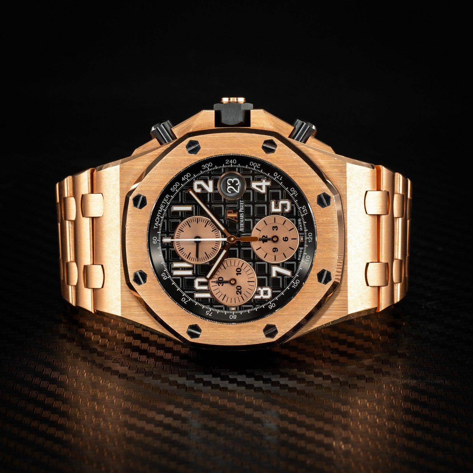 AUDEMARS PIGUET ROYAL OAK OFFSHORE 18K ROSE GOLD “BRICK” 26470OR