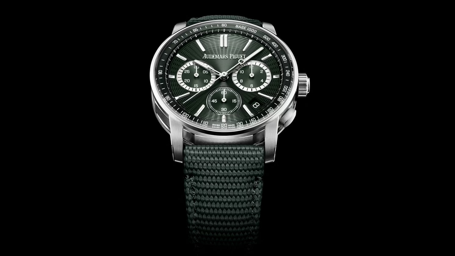 Audemars Piguet Code 11.59 Green rubber-coated strap Watch