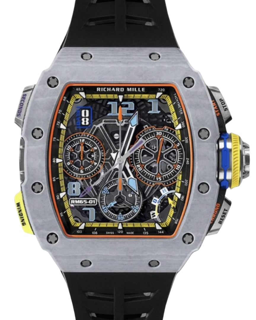 Richard Mille Automatic Split-seconds Chronograph Grey Quartz TPT RM 65-01 - BRAND NEW
