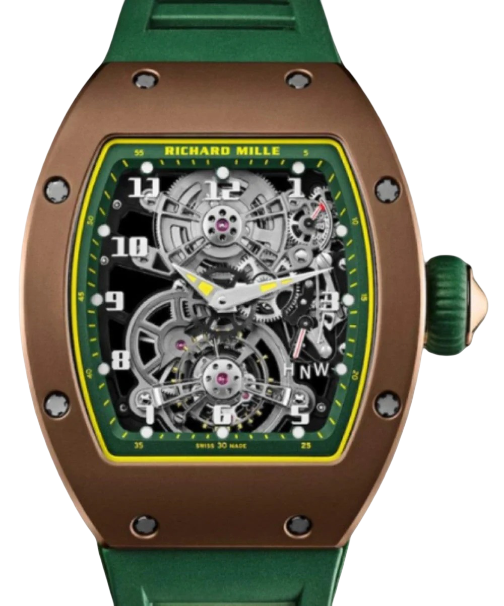 Richard Mille Manual Winding Tourbillon Brown Cermet Ceramic/Titanium RM 17-01 - BRAND NEW
