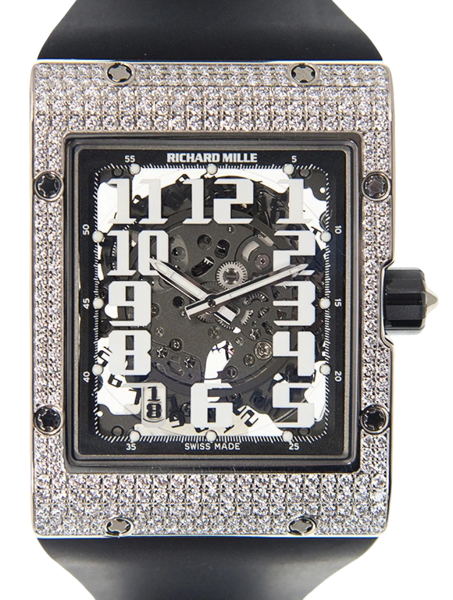 Richard Mille Automatic Winding Extra Flat White Gold Diamond RM 016 AJ WG - BRAND NEW