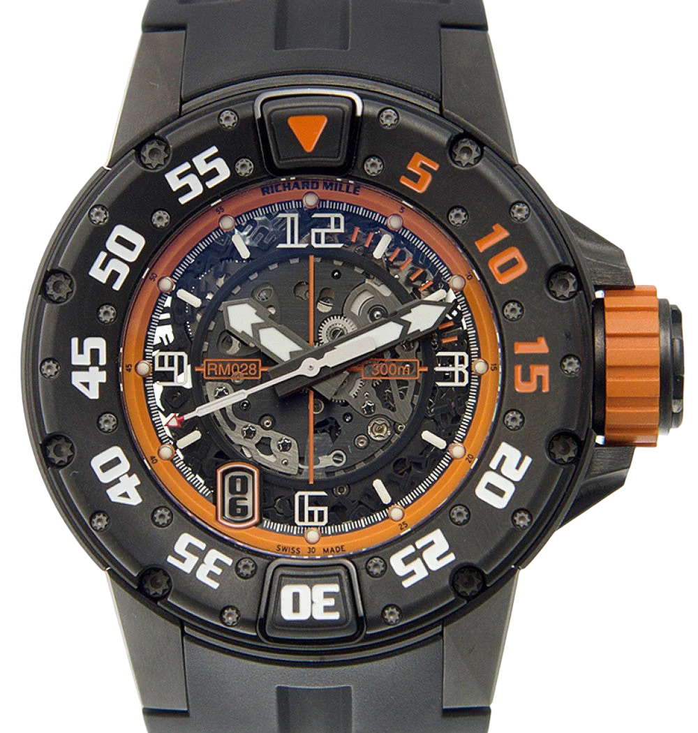 Richard Mille RM028-AJTI Titanium Transparent Skull Orange Automatic 47mm - BRAND NEW