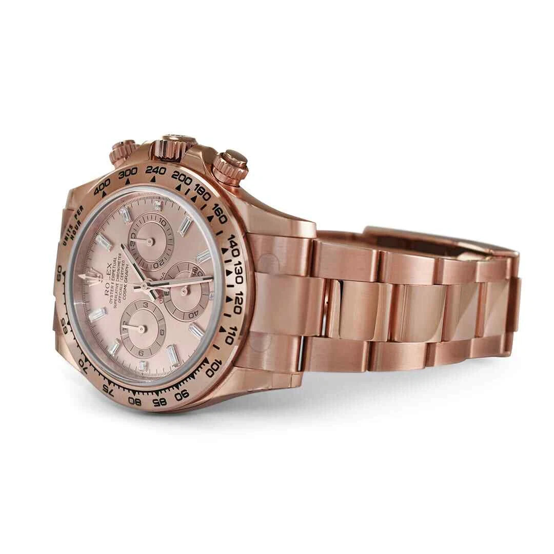 Rolex Cosmograph Daytona 18K Rose gold, MDL 116505 Factory Diamond Pink Dial