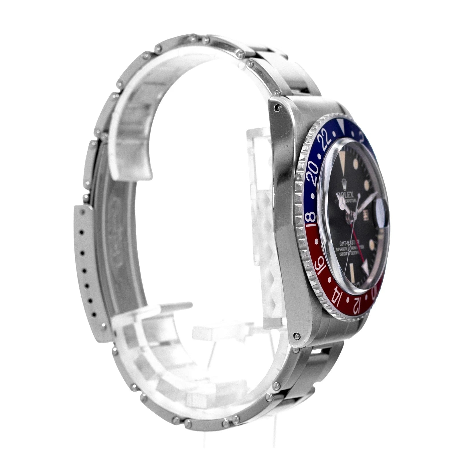 Rolex GMT-Master 1675 40mm Pepsi Black Steel Oyster Automatic Mens Watch 1966