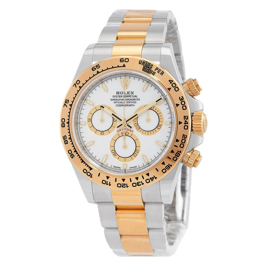 Rolex Cosmograph Daytona 40mm White Dial Two-Tone Chronograph Men's Watch 126503