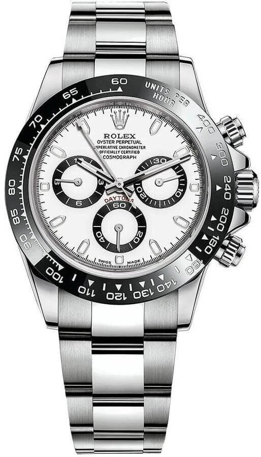 Rolex Cosmograph Daytona Panda Stainless Steel Oyster Men's 40mm Watch 116500LN