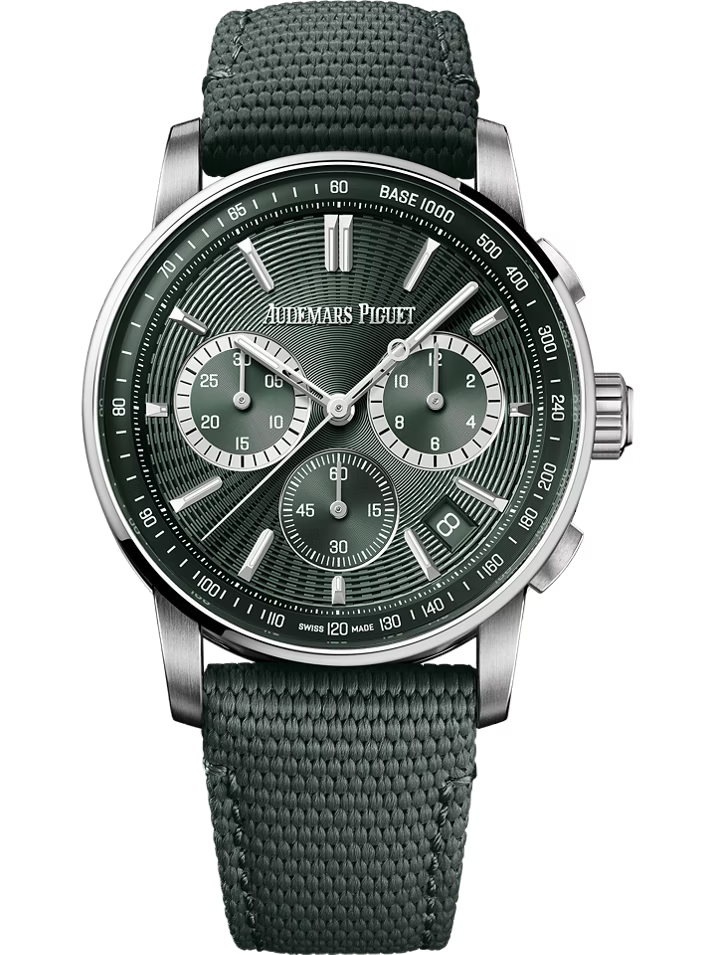 Audemars Piguet Code 11.59 Green rubber-coated strap Watch