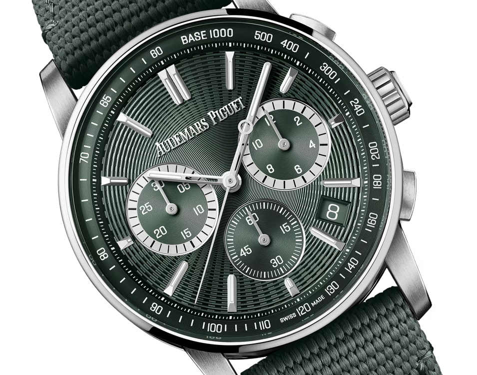 Audemars Piguet Code 11.59 Green rubber-coated strap Watch